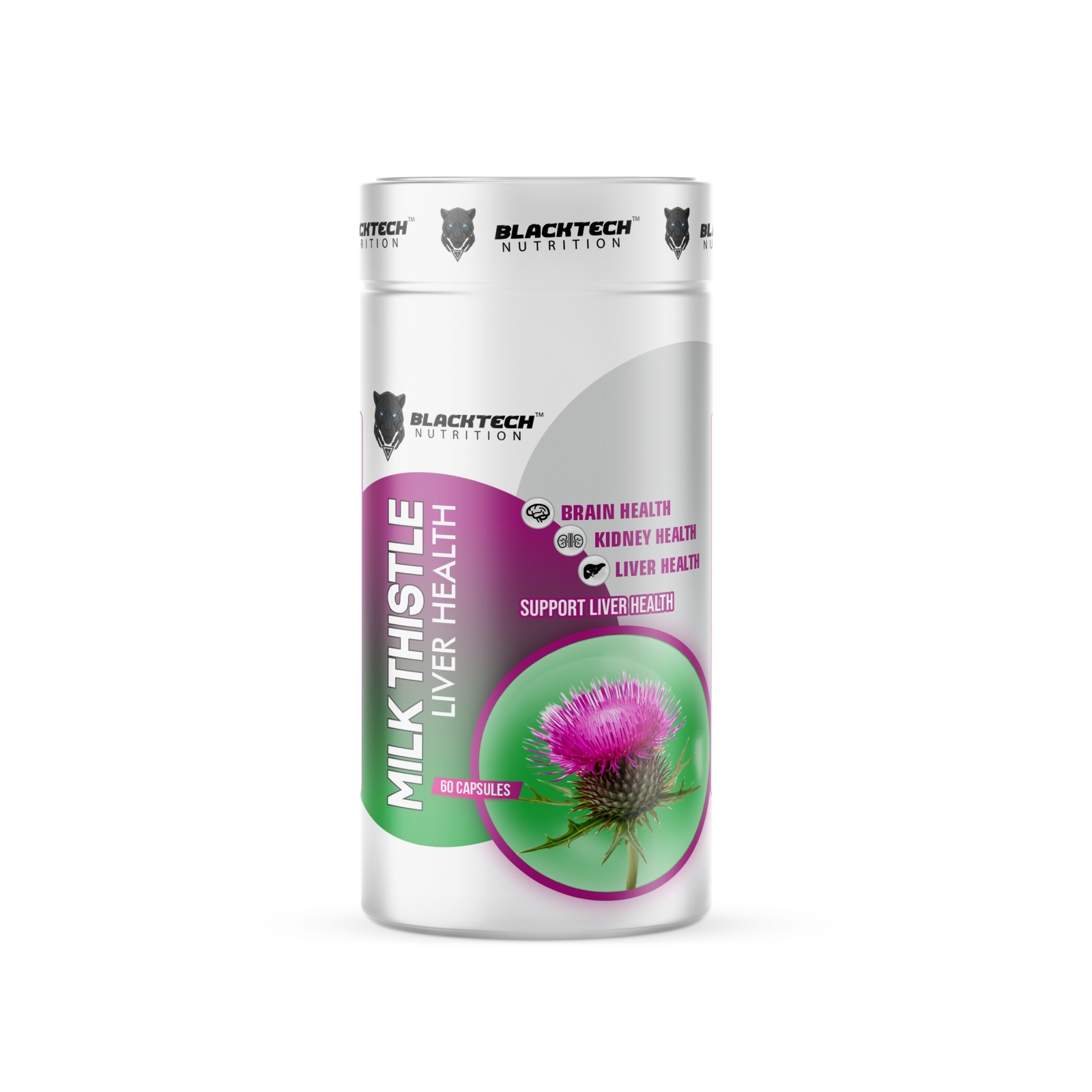 Blacktech Nutrition Milk Thistle 60 Capsules